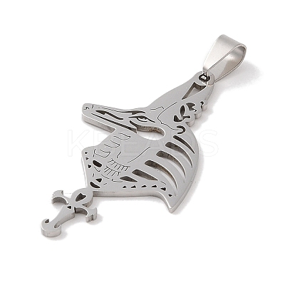 Non-Tarnish 201 Stainless Steel Pendants STAS-A094-06P-1