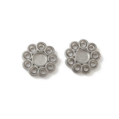 304 Stainless Steel Cabochon Settings STAS-Z144-08P-1