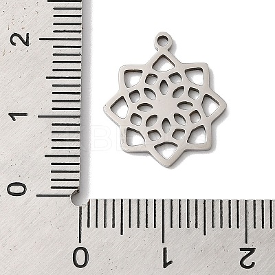 Non-Tarnish 5Pcs 201 Stainless Steel Pendants STAS-Z068-02P-02-1