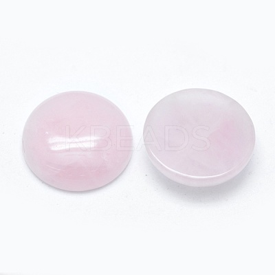 Natural Rose Quartz Cabochons G-E492-A-11-1