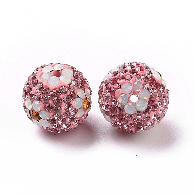 Polymer Clay Rhinestone Beads RB-L029-03L-1