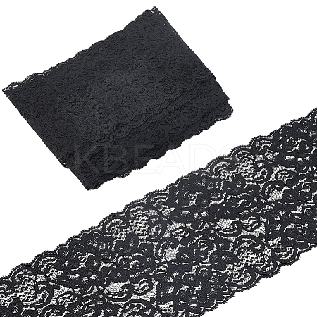 5Yards Polyester Lace Trim Ribbon for Jewelry Making OCOR-GF0004-78B-1