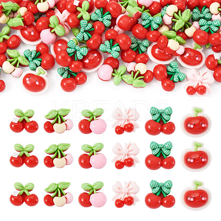 50Pcs Opaque Resin Cabochons CRES-TA0004-98-1