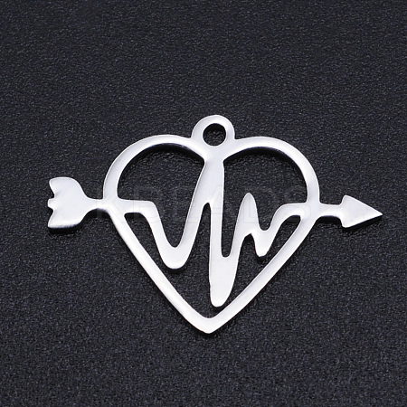 Non-Tarnish 201 Stainless Steel Pendants STAS-T054-JN771-1-1