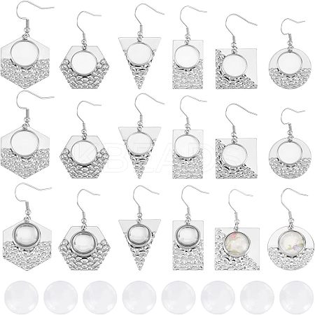 DIY Geometry Dangle Earring Making Kits FIND-CA0004-70-1