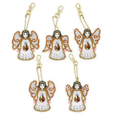 DIY Keychain Diamond Painting Kits DIAM-PW0001-120-1