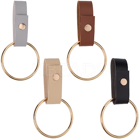 4Pcs 4 Colors PU Leather Towel Holder HJEW-CN0001-35-1