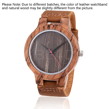 Zebrano Wood Wristwatches WACH-H036-04-1