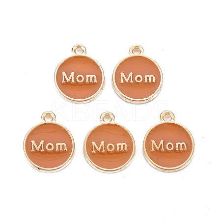 Mother's Day Alloy Enamel Charms ENAM-T016-11F-RS-1