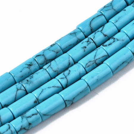 Synthetic Turquoise Beads Strands G-S366-076A-1