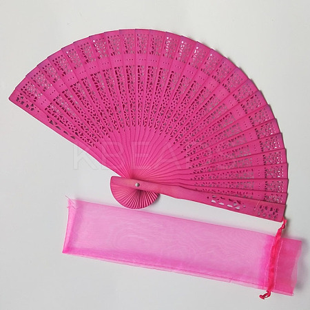 Wooden Folding Fan WOCR-PW0001-092J-1