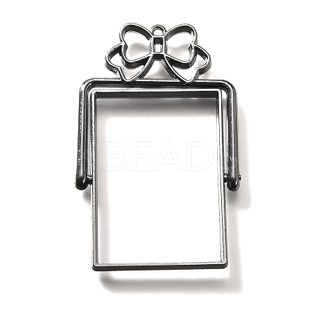 Alloy Open Back Bezel Pendants PALLOY-I223-10B-1