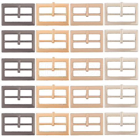 20Pcs 4 Colors Alloy Belt Buckles FIND-CL0001-36A-1
