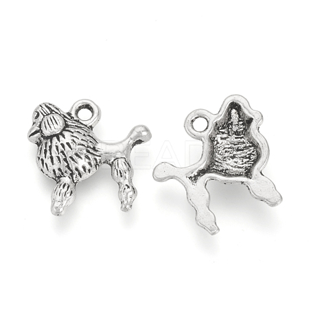 Tibetan Style Alloy Charms TIBEP-Q076-047AS-RS-1