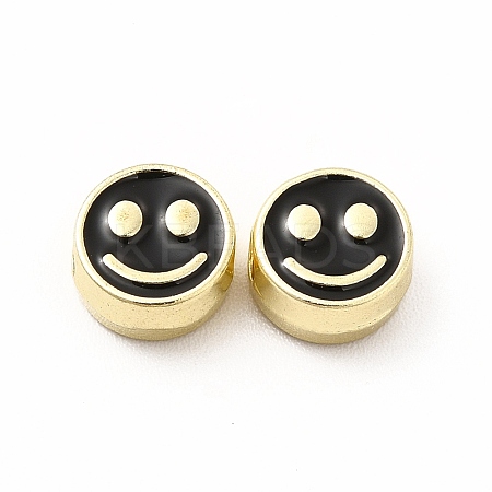 Rack Plating Alloy Enamel Beads FIND-G051-01LG-06-1
