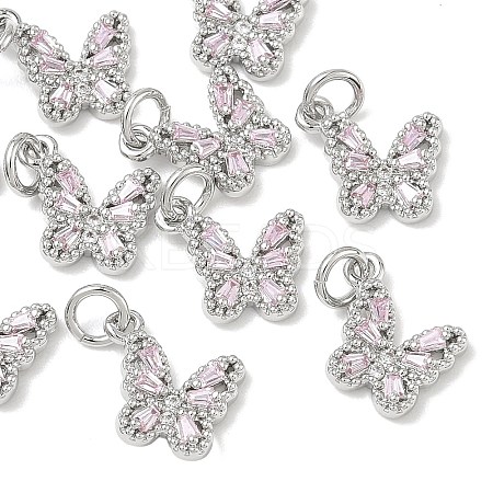 SHEGRACE Brass Pave Clear Cubic Zirconia Pendants XGRQ3Q731-628P-C-1