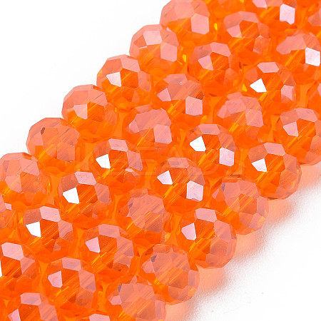 Electroplate Glass Beads Strands EGLA-A034-T2mm-A07-1