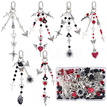 DIY Keychian Findings Kits DIY-SC0033-66-1