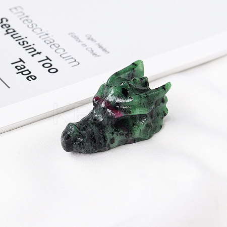 Natural Ruby in Zoisite Sculpture Display Decorations G-PW0004-43F-1
