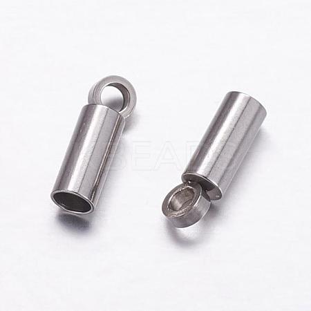 Tarnish Resistant 304 Stainless Steel Cord Ends STAS-P161-05-2mm-1