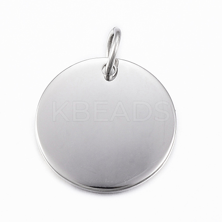 Tarnish Resistant Smooth Surface 304 Stainless Steel Pendants STAS-H424-26P-1