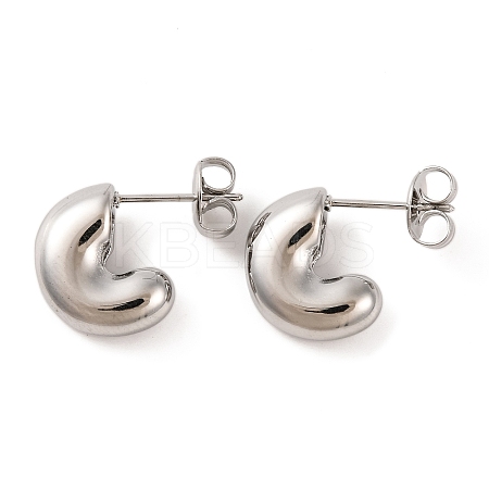 Non-Tarnish 304 Stainless Steel Stud Earrings EJEW-G395-21P-1