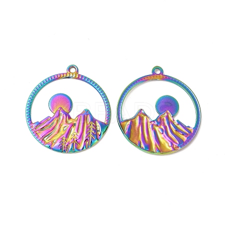 Ion Plating(IP) 304 Stainless Steel Pendants STAS-L268-010MC-1