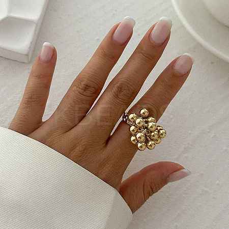 Alloy Cuff Rings for Women RJEW-B108-06KCG-01-1