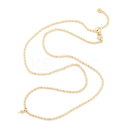 Brass Ball Chain Necklace Making NJEW-Q344-05G-1