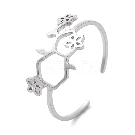 304 Stainless Steel Cuff Rings RJEW-Q002-02P-1
