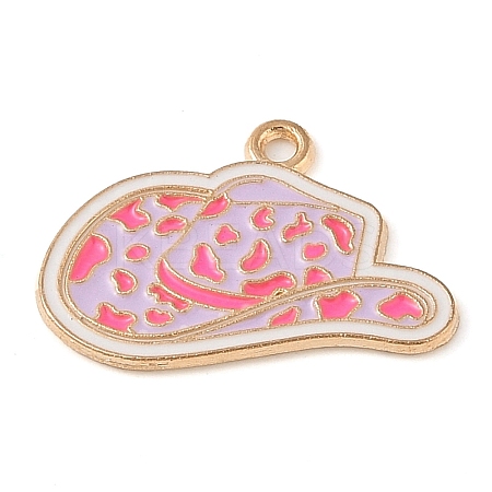 Golden Plated Alloy Eanaml Pendants LS-PALLOY-S184-03G-B-1