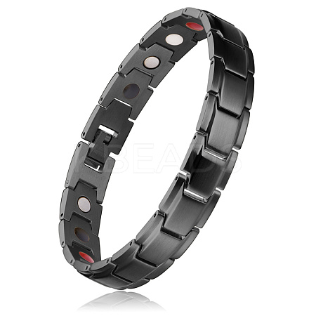 SHEGRACE Stainless Steel Panther Chain Watch Band Bracelets JB659A-1