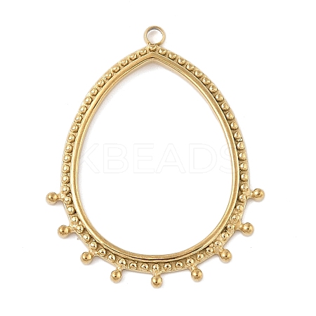 304 Stainless Steel Pendants STAS-P380-35G-1