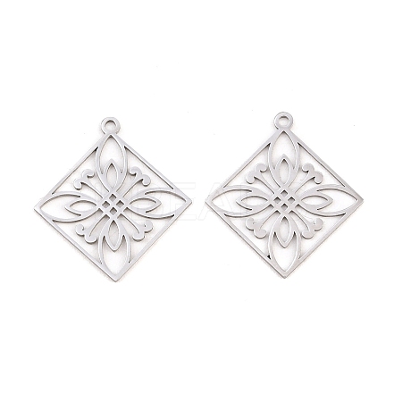 Buddhist 304 Stainless Steel Pendants STAS-E521-06C-P-1