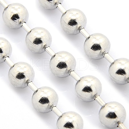 Tarnish Resistant Electroplate 304 Stainless Steel Ball Chains LS-CHS-L001-12mm-P-1