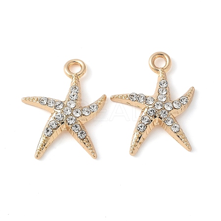Alloy Crystal Rhinestone Pendants PALLOY-E775-16G-1