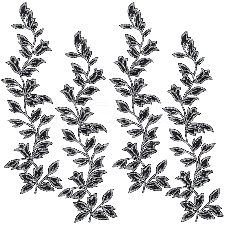 4Pcs Polyester Iron on/Sew On Patches PATC-CP0001-11B-1