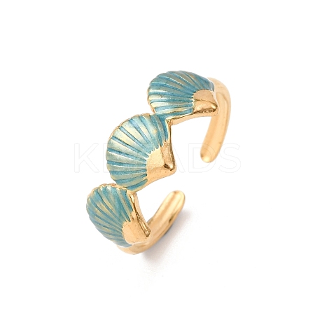 304 Stainless Steel Cuff Rings RJEW-D334-01D-G-1