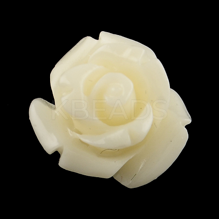 Dyed Flower Synthetical Coral Beads CORA-R011-33T-1