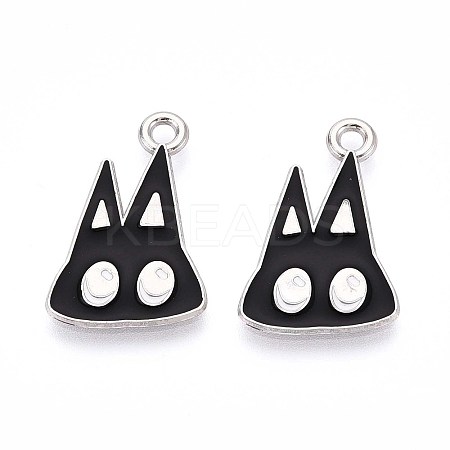 Halloween Theme Alloy Enamel Pendants ENAM-T022-54P-02-1