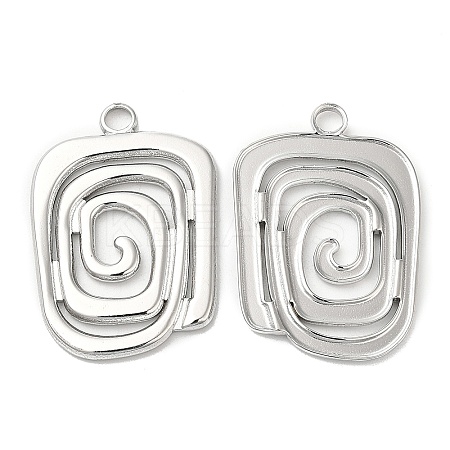 Non-Tarnish 304 Stainless Steel Pendants STAS-L020-007P-1