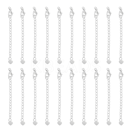 20Pcs 304 Stainless Steel Chain Extender STAS-UN0060-87P-1