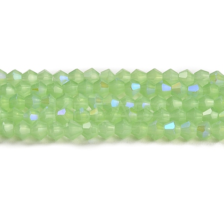 Imitation Jade Electroplate Glass Beads Strands EGLA-A039-J2mm-L01-1