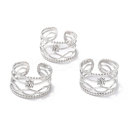 Tarnish Resistant 304 Stainless Steel Finger Rings RJEW-L102-33P-1