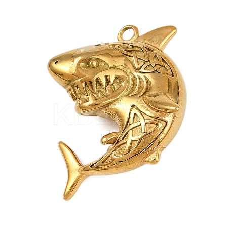 304 Stainless Steel Sea Animal Pendants LS-STAS-P402-05B-G-1