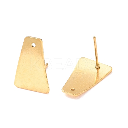 201 Stainless Steel Stud Earrings Finding STAS-B035-06G-1