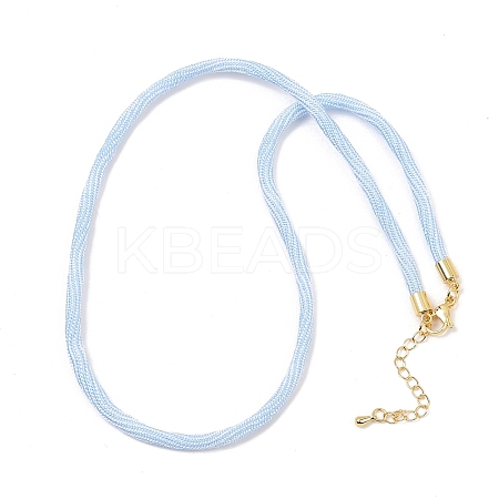 4MM Round Nylon Cotton Cord Necklaces Making NJEW-C106-02G-14-1