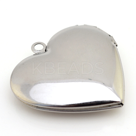 Tarnish Resistant 316 Stainless Steel Photo Locket Pendants LS-STAS-S046-09-1
