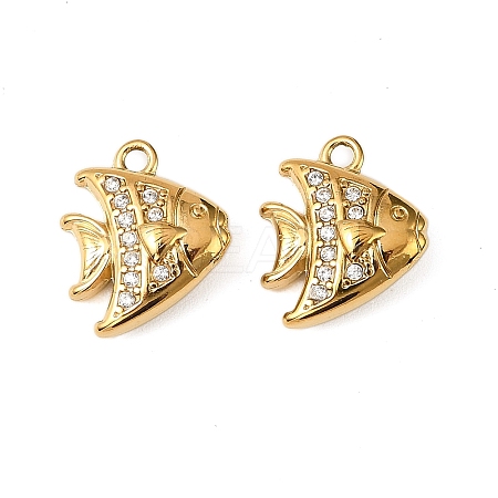 304 Stainless Steel Charms STAS-F321-01G-08-1