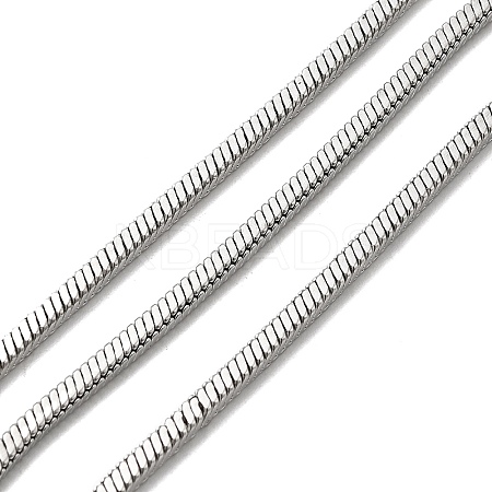 304 Stainless Steel Square Snake Chains STAS-L306-06A-P-1